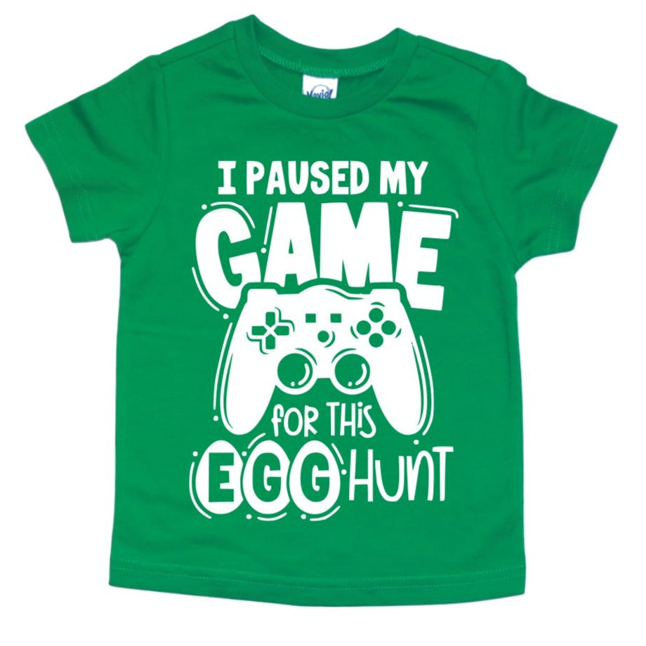 I PAUSED MY GAME FOR THIS EGG HUNT KIDS SHIRT