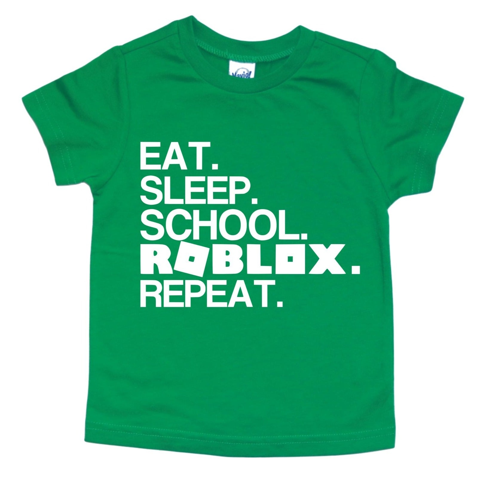 EAT SLEEP SCHOOL ROBLOX REPEAT KIDS SHIRT