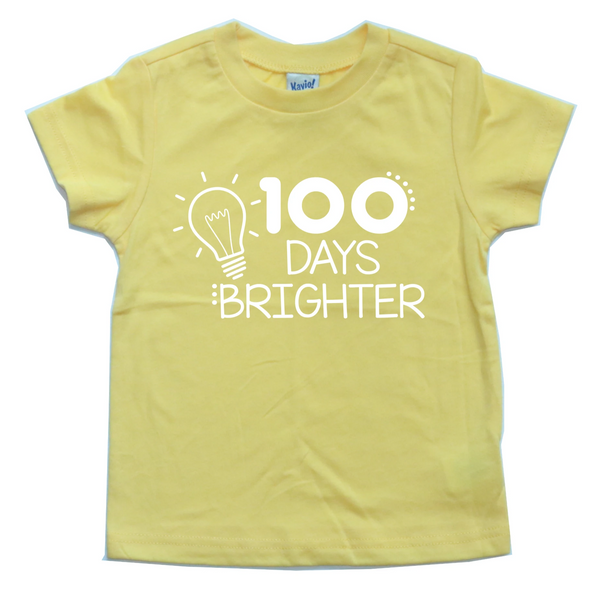 100 DAYS BRIGHTER KIDS SHIRT