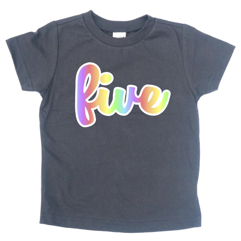 FIVE BIRTHDAY KIDS SHIRT