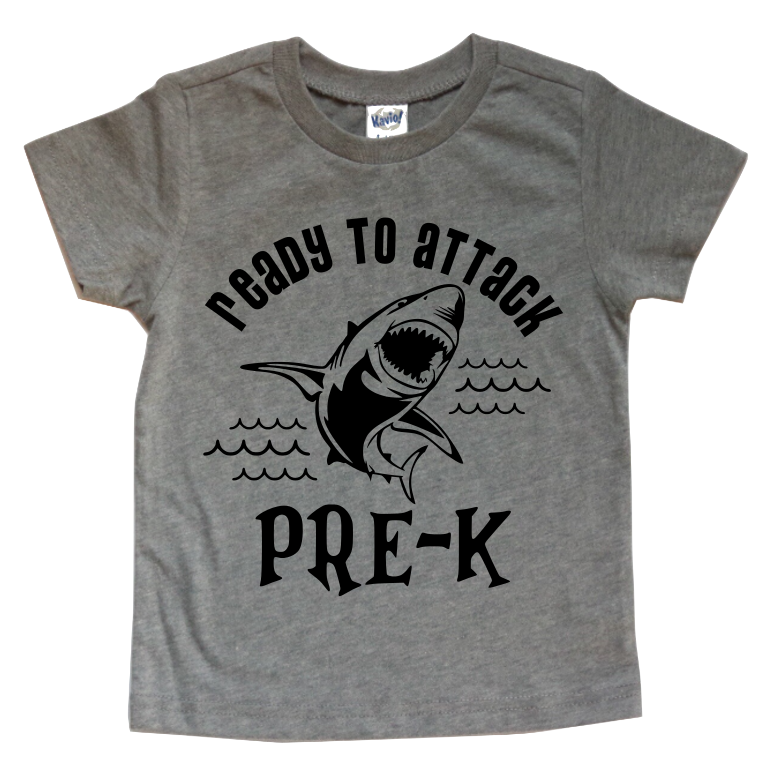 READY TO ATTACK PRE-K KIDS SHIRT