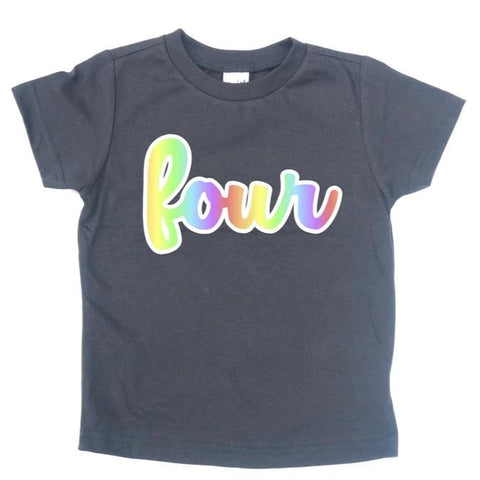 FOUR BIRTHDAY KIDS SHIRT