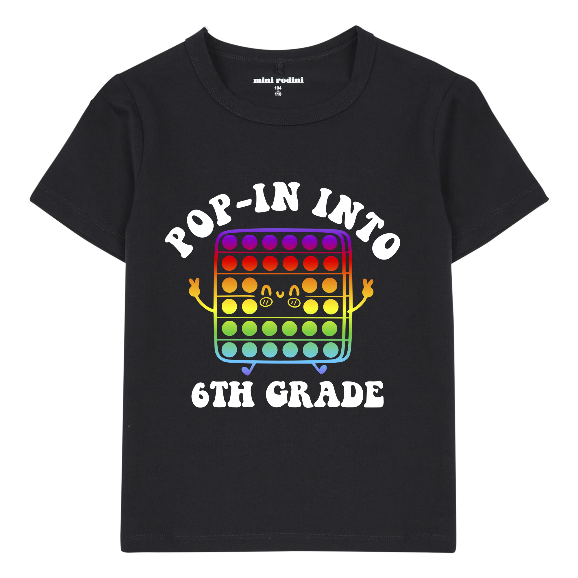 POP-IN INTO 6TH GRADE KIDS T-SHIRT