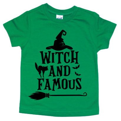 WITCH AND FAMOUS KIDS SHIRT