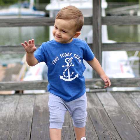 KNOT TODAY SAILOR KIDS SHIRT