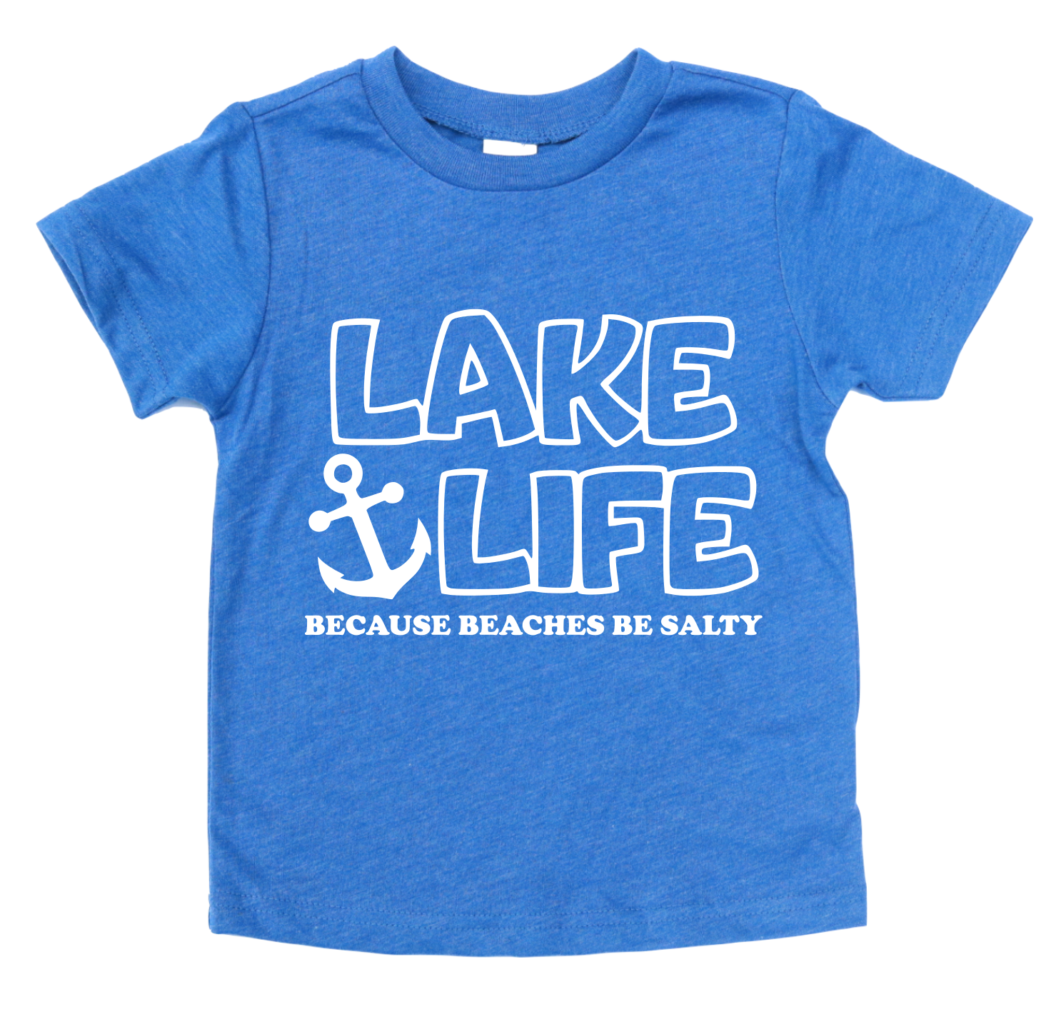 LAKE LIFE BECAUSE BEACHES BE SALTY KIDS SHIRT