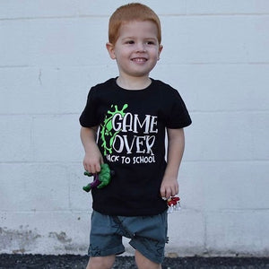 GAME OVER BACK TO SCHOOL KIDS SHIRT