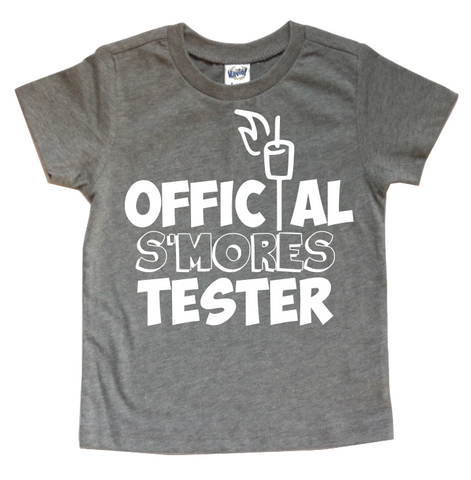 OFFICIAL S’MORES TESTER KIDS SHIRT