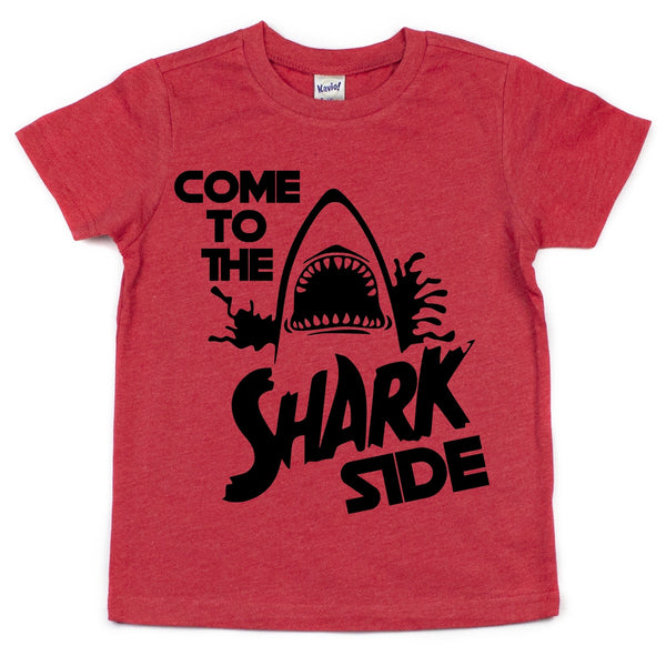 COME TO THE SHARK SIDE KIDS SHIRT