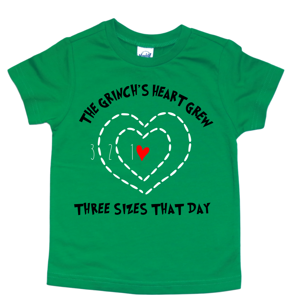 THE GRINCH’S HEART GREW THREE SIZES THAT DAY KIDS SHIRT