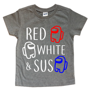 RED WHITE & SUS KIDS SHIRT