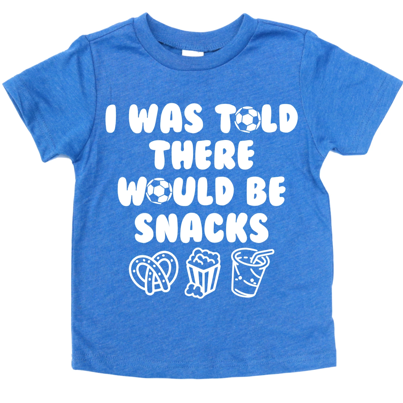 I WAS TOLD THERE WOULD BE SNACKS (SOCCER EDITION) KIDS SHIRT
