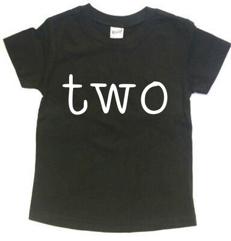 TWO TYPEWRITER BIRTHDAY KIDS SHIRT